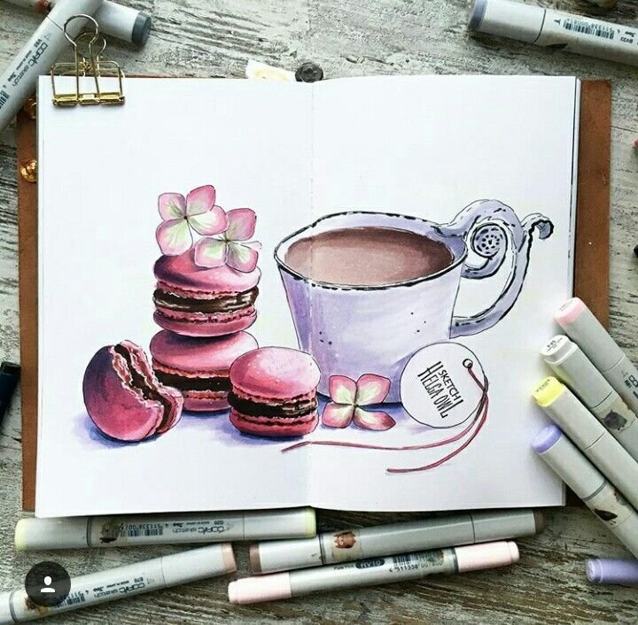 Красивые скетчи маркерами