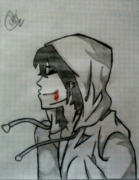 Убийца рисунок карандашом