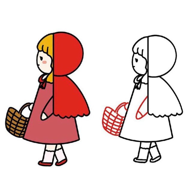 Красная шапочка рисунок