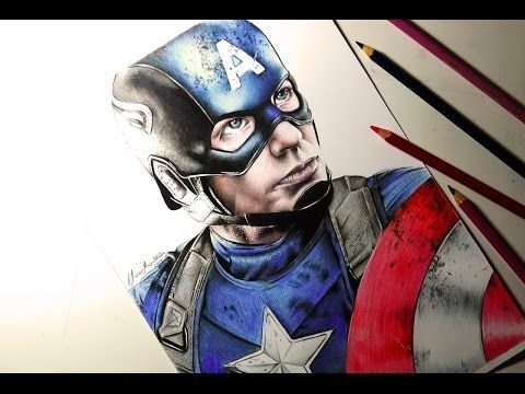 Капитан Америка рисунок