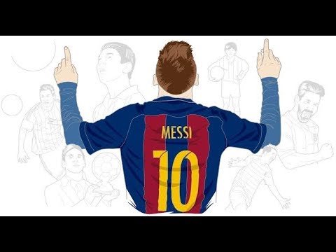 Месси футболист рисунок карандашом