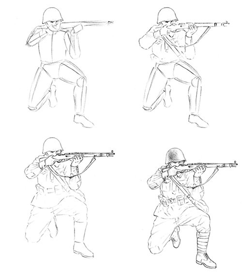 Рисунок солдату