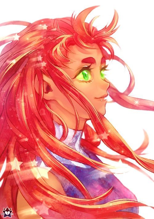 Starfire teen Titans Art