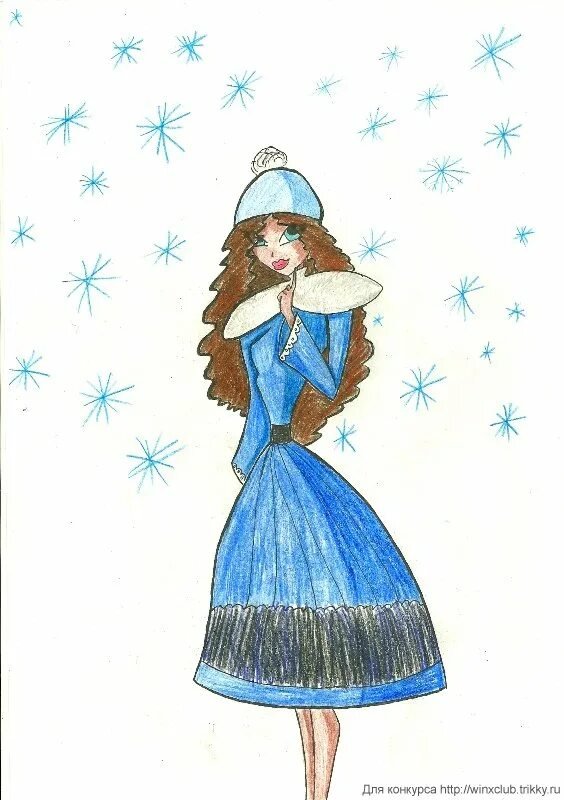 Снегурочка рисунок