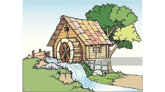 Детская водяная мельница