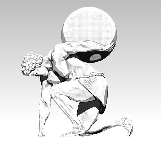 Атлант 3d модель