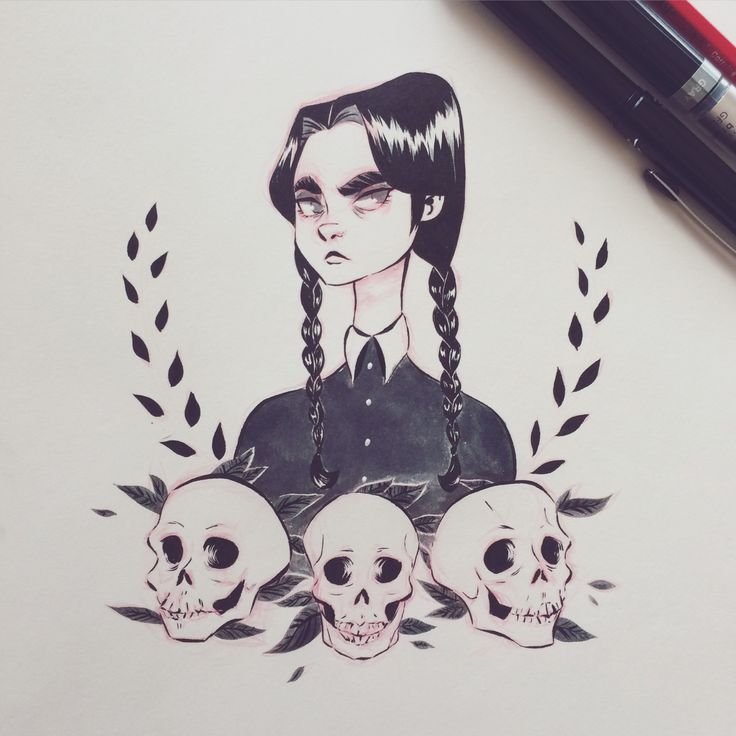 Венсди Аддамс Art