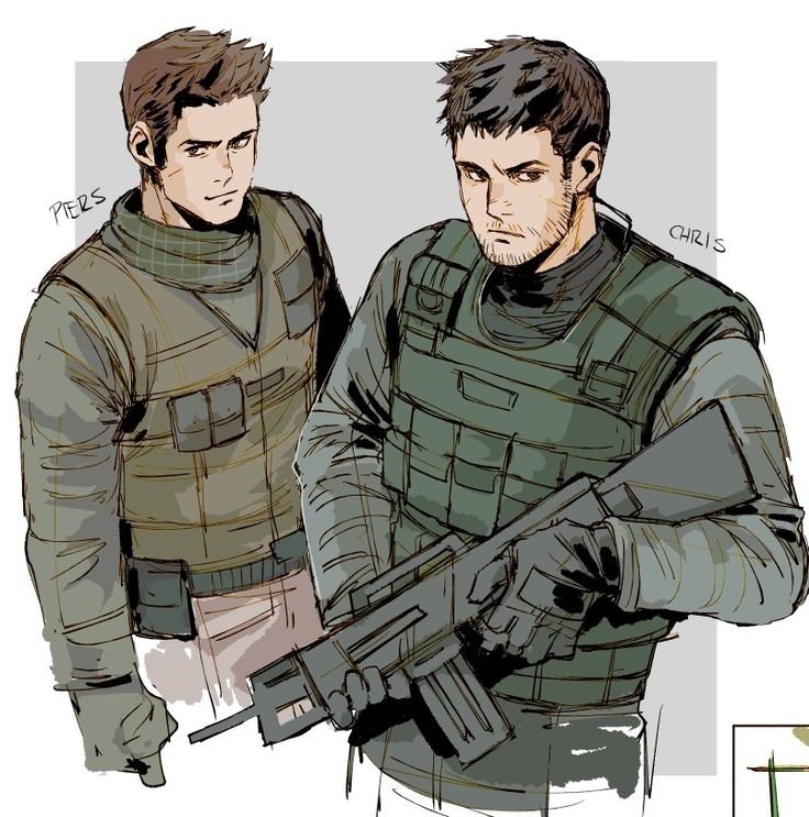 Крис и Пирс Resident Evil