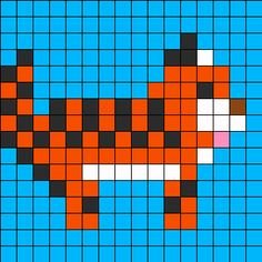 Рисунки по клеточкам животные