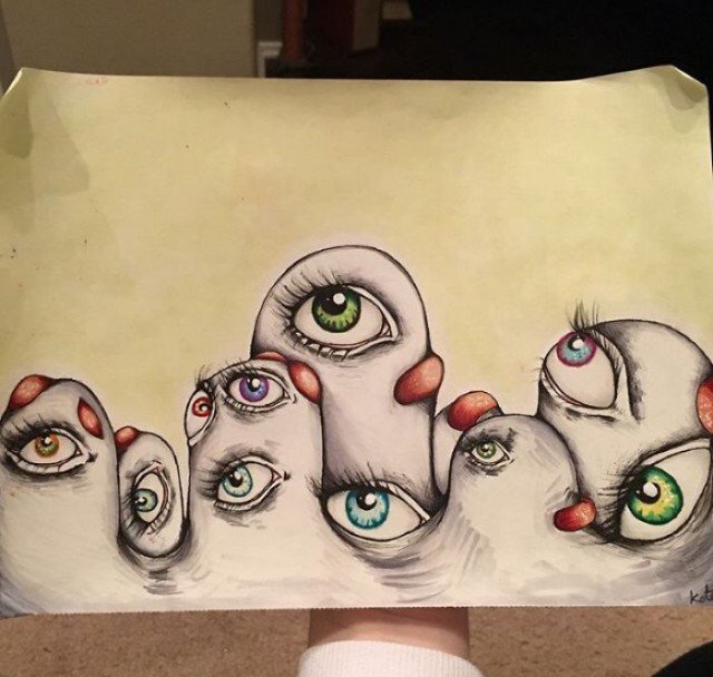 Рисунки людей с шизофренией