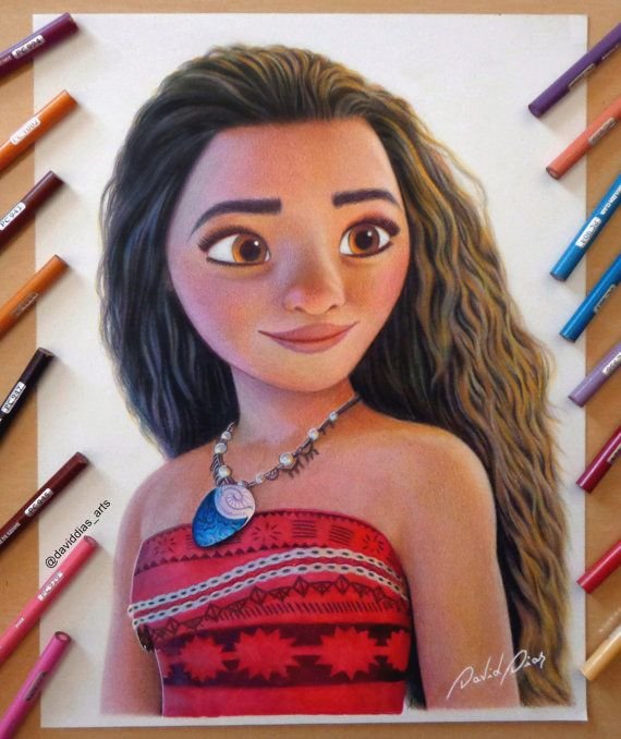 Моана Дисней рисунок
