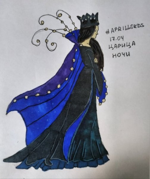 Царица ночи Волшебная флейта рисунок