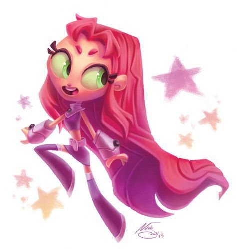 Starfire teen Titans Art
