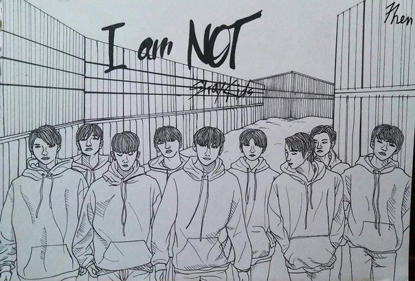 Stray Kids рисунки карандашом