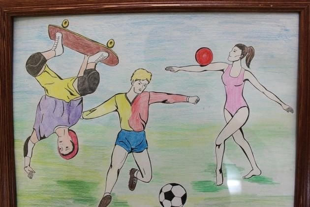 Рисунок на тему спорт