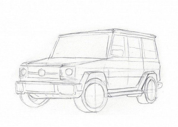Раскраска Мерседес Бенц g63