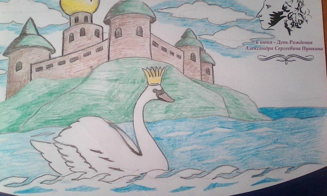 Сказка о царе Салтане рисунок карандашом