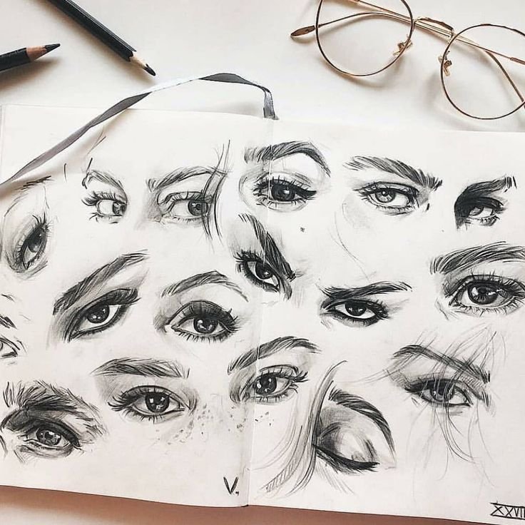 Глаза нарисованные