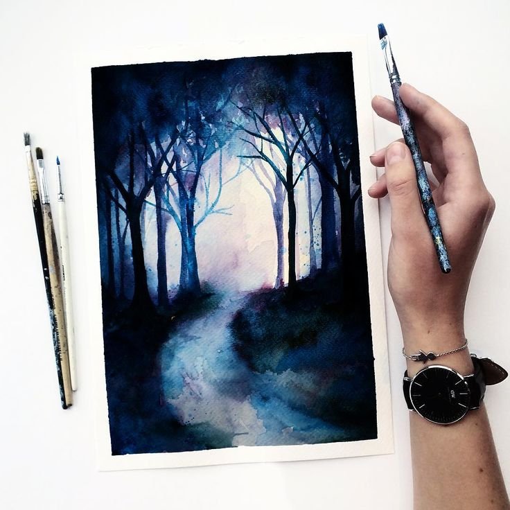 Идеи для рисования акварелью
