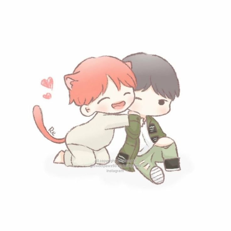 BTS yoonmin Art Чиби