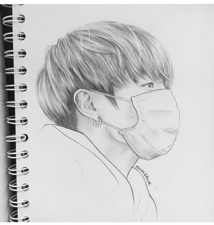 BTS тэхён скетчи