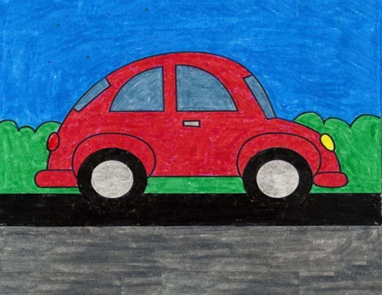 Рисование автомобиля для детей