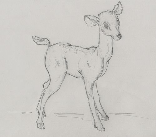 Рисунок оленя для срисовки