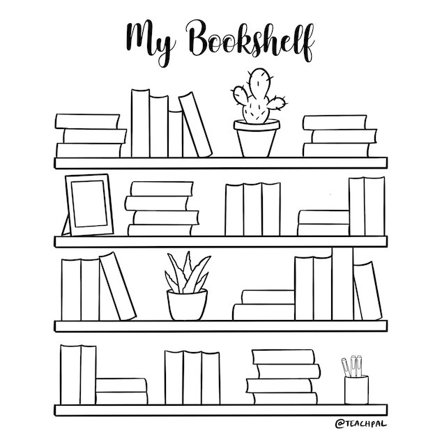 Книжная полка для ежедневника