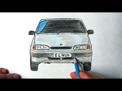 ВАЗ 2114 нарисованная спереди