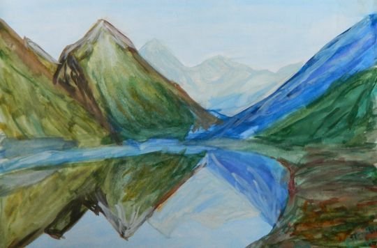 Красота гор рисунок