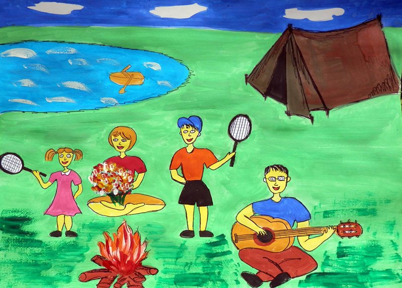 Рисунок на тему лето