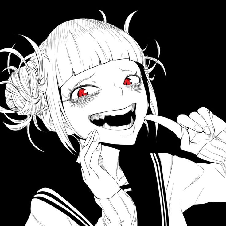 Himiko toga чёрно белое