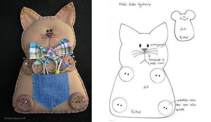 Котики из ткани