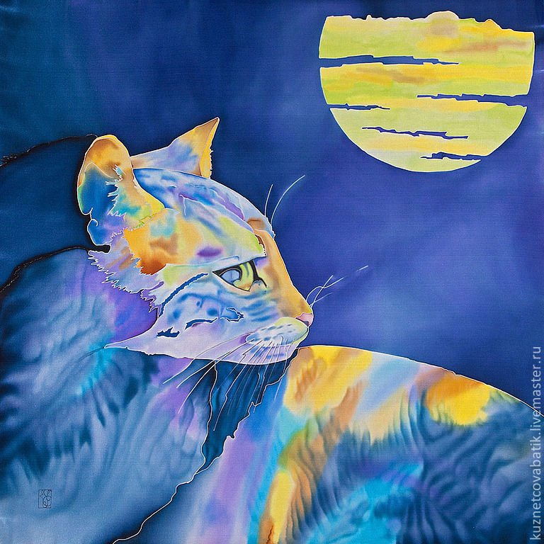 Холодный батик животные