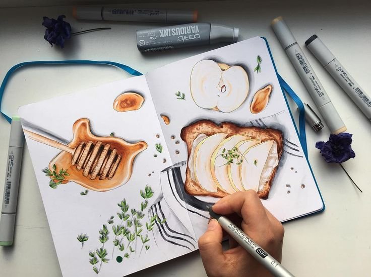 Идеи для рисования маркерами