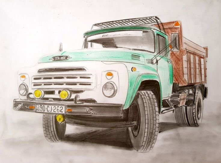 ЗИЛ 130 рисунок