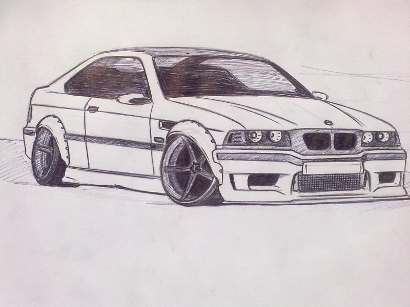 BMW e39 рисунок