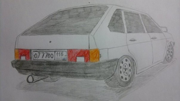 Рисунок зад ВАЗ 2109
