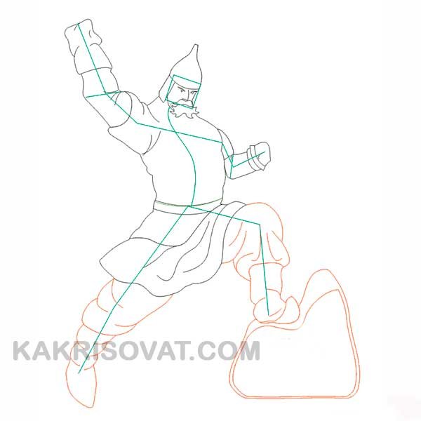 Александр Невский рисунок карандашом