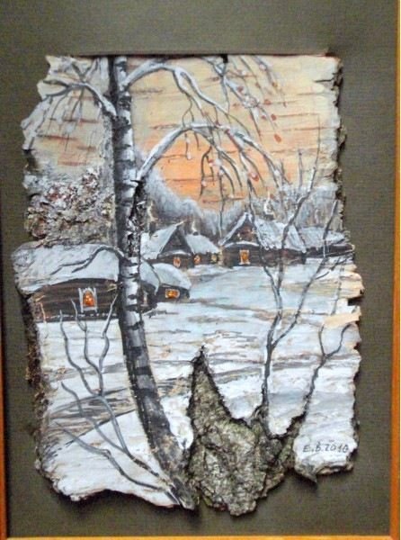 Березовая кора рисунок
