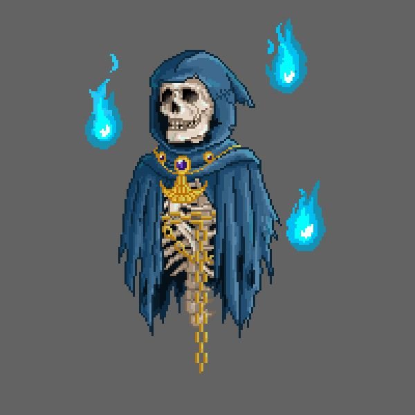 Скелет Pixel Art