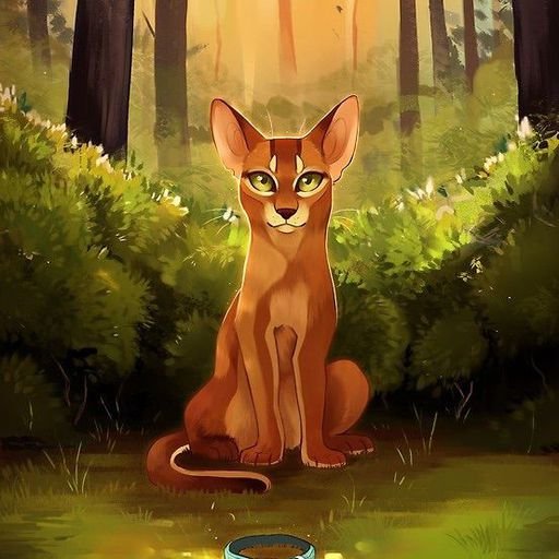 Коты Воители Огнезвёзд в лесу