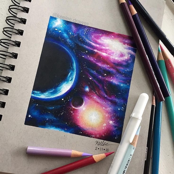 Космос акварелью