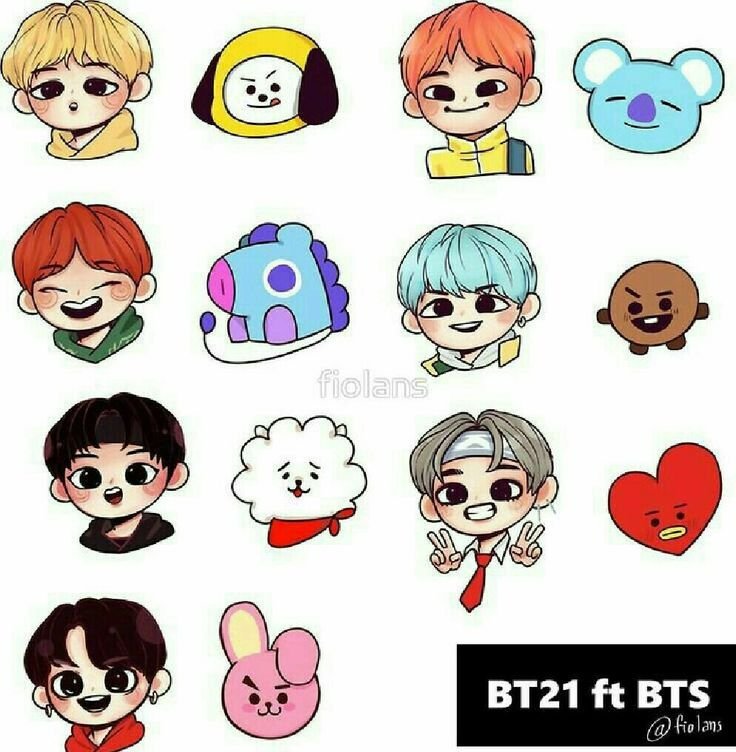 БТС Стикеры bt21