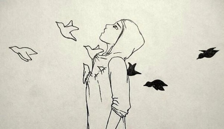 Грустные рисунки