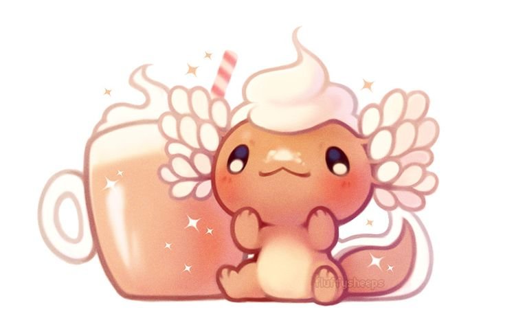 Kawaii аксолотль
