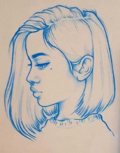 Рисунки карандашом для срисовки девушки