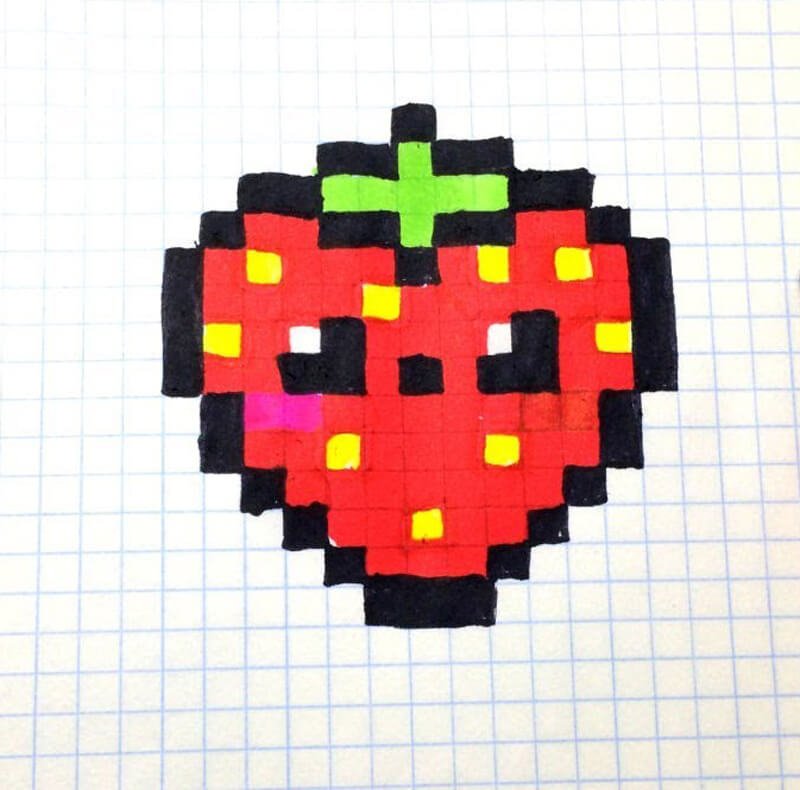 Рисунки по клеткам лёгкие