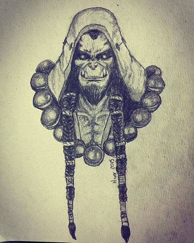 Тралл рисунок