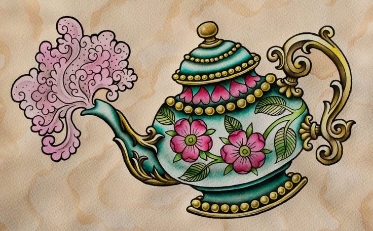 Стилизация чайника
